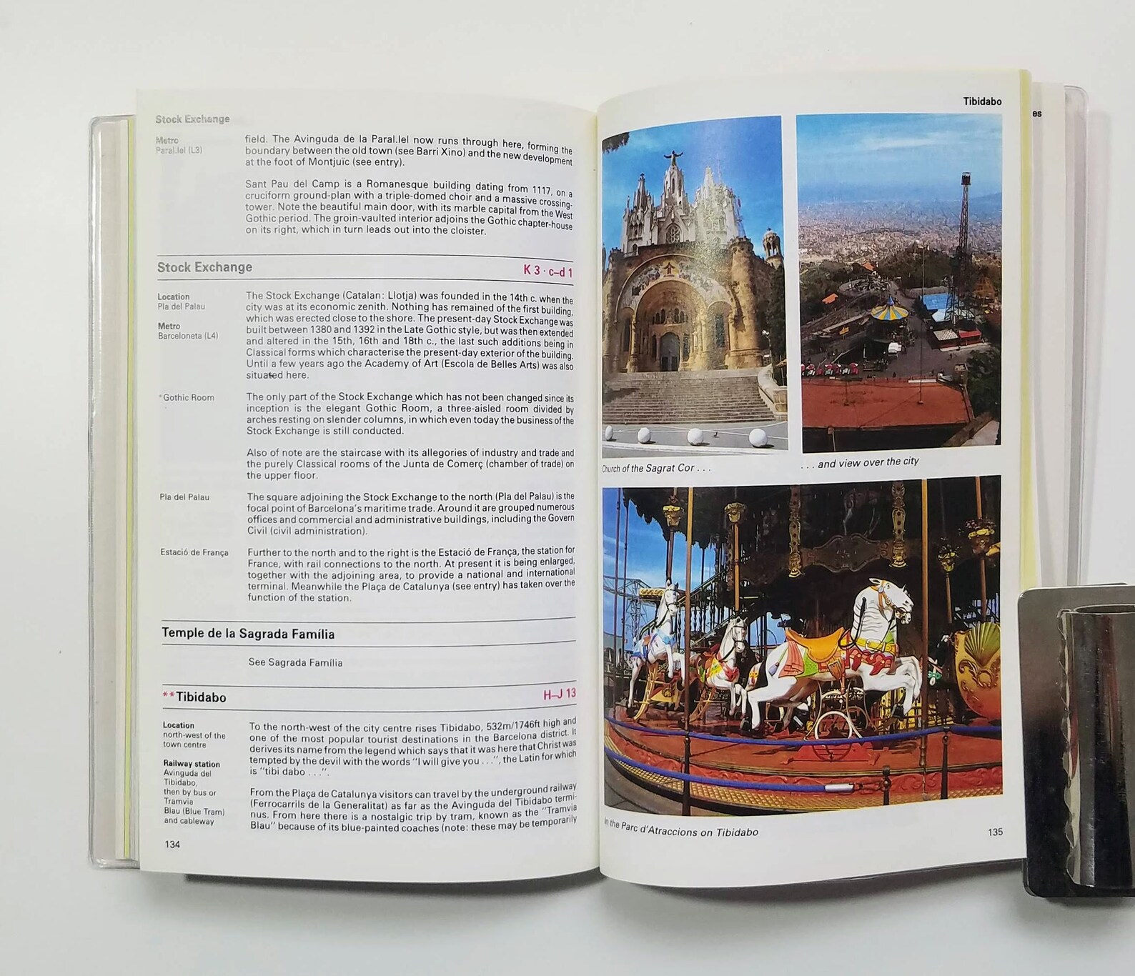 Barcelona Guide Book and Fold Out Map 1992 Baedeker's Etsy