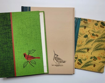 Vintage Book Covers, Lot of 3, nature Themed