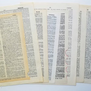 Vintage Dictionary Pages Paper Pack, 50 Pages image 4