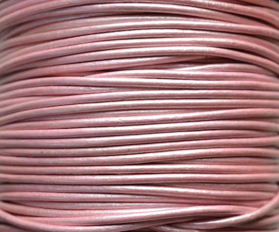 Mystic Pink / Metallic / 1mm Leather 