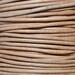 Natural / 1mm Leather Cord / leather by the yard / round leather cord / genuine leather / necklace cord / bracelet cord