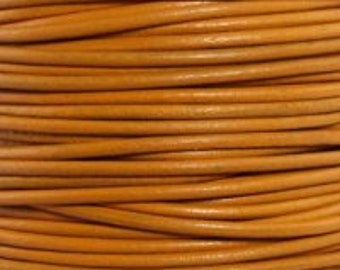Marigold - 1mm Leather Cord per yard
