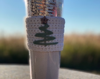 Christmas Tree Cup Cozy / Cup Holder / Coffee Sleeve