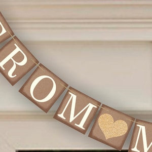 From Miss To Mrs Banner Rustic Wedding Sign Photo Prop Wedding Sign Wedding Decoration image 2