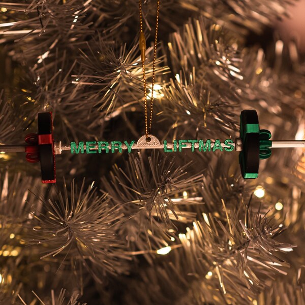 Barbell Ornament Etsy