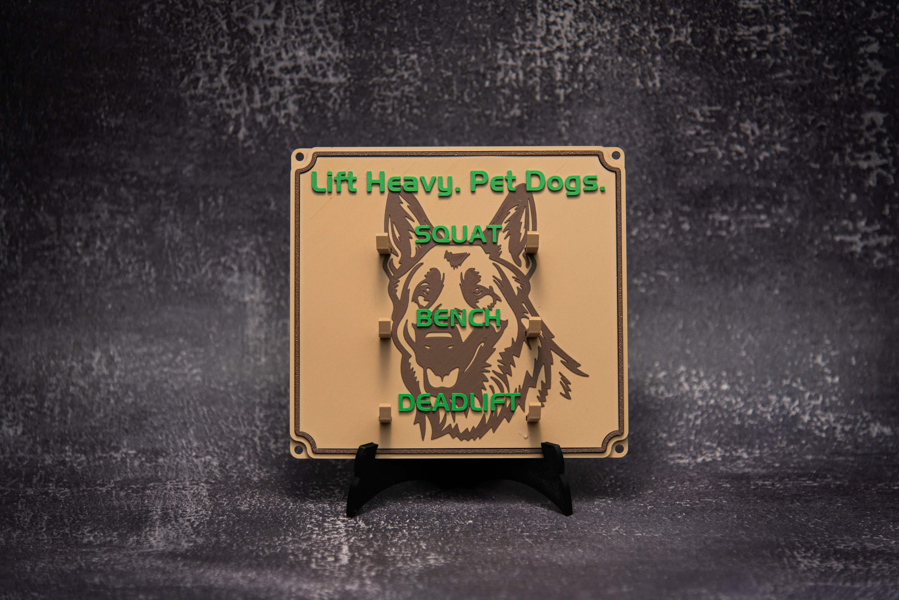 Custom Design, Weightlifting Personal Tracking Board, 3 Lifts, Show off ...