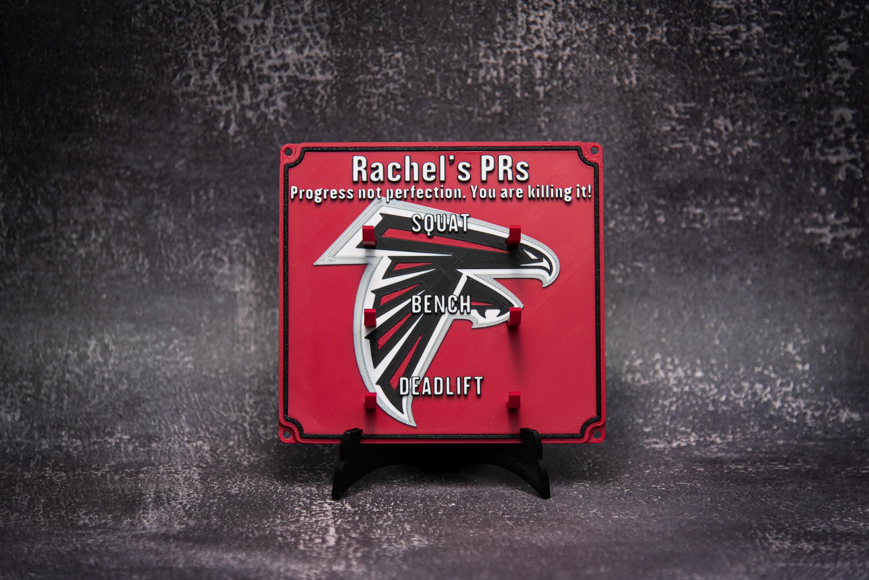 Custom Design, Weightlifting Personal Tracking Board, 3 Lifts, Show off ...
