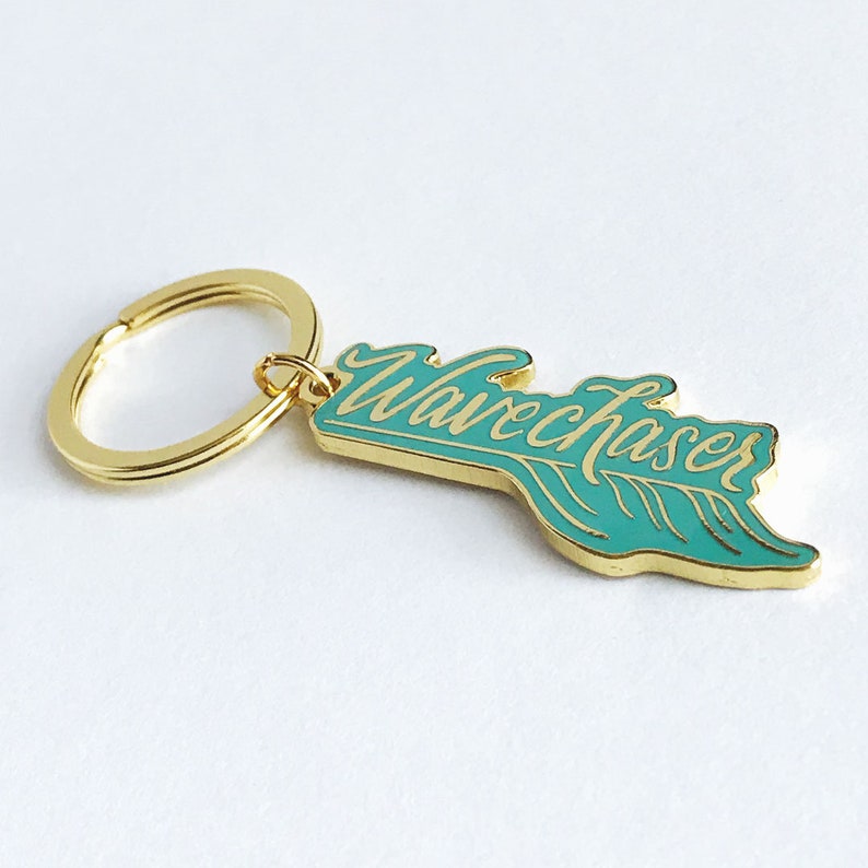 Gift for Surfer, Surfer Girl, Wavechaser Keychain, Small Gift image 4