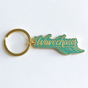 Gift for Surfer, Surfer Girl, Wavechaser Keychain, Small Gift image 3