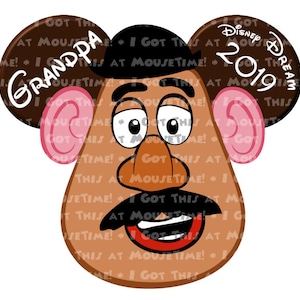 Mr. Potato Head Ears - Toy Story Themed - Magnet OR Iron-On