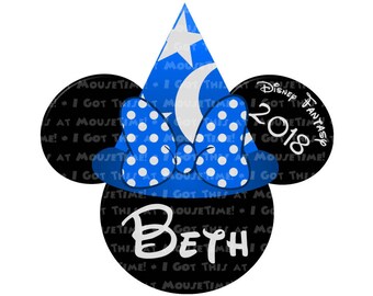 Sorcerer Minnie Ears - Magnet OR Iron-On