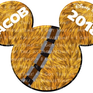 Chewbacca Ears - Magnet OR Iron-On