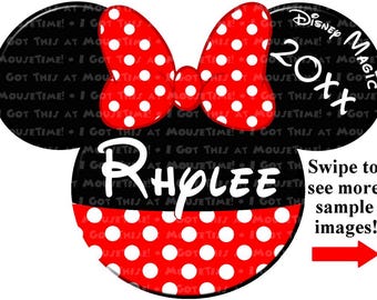 Orejas de Minnie para vestido - Imán o termoadhesivas
