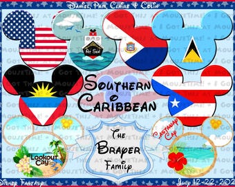Southern Caribbean Cruise Magnet Stateroom Door Decor