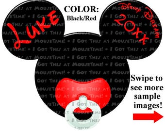 Baby Mickey Ears - Color Options - Magnet OR Iron-On