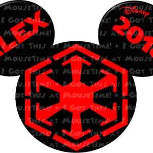 Sith Empire Ears (Star Wars) - Magnet OR Iron-On
