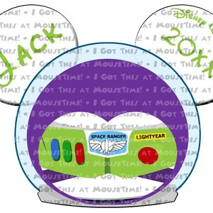 Buzz Toy Story Themed Ears - Magnet OR Iron-On