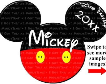 Orejas de Mickey Mouse para pantalones - Imán o planchable