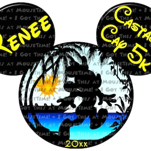 Castaway Cay 5k Ears - Minnie Version - Magnet OR Iron-On