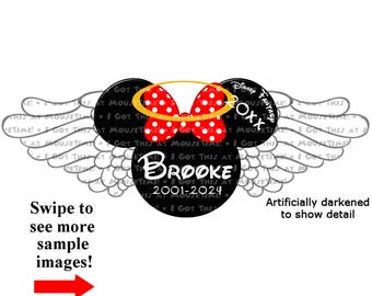 Angel Ears Minnie - Magnet OR Iron-On