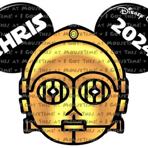 C-3PO Ears - Magnet OR Iron-On