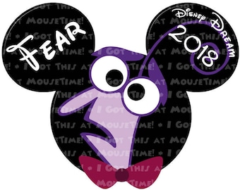 Fear Ears - Inside Out themed - Magnet OR Iron-On