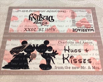 Wedding Goodie Bag Topper Labels: PRECUT, Personalized, Fish Extender Gifts, Favors
