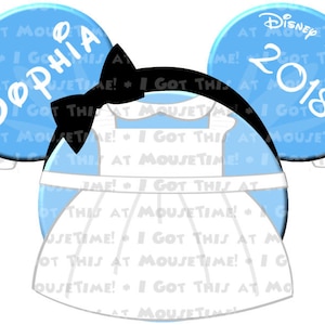 Alice in Wonderland Themed Ears - Magnet OR Iron-On