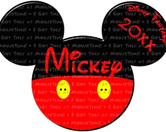 Mickey Pants Ears - Magnet OR Iron-On