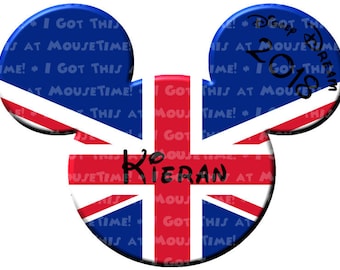 Union Jack Ears - Magnet OR Iron-On