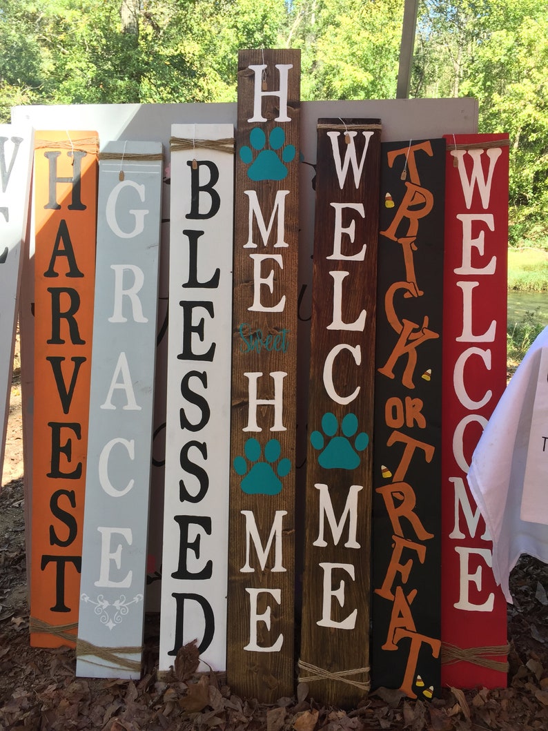 Custom Front Porch Sign Welcome Front Porch Sign Home Sweet Etsy