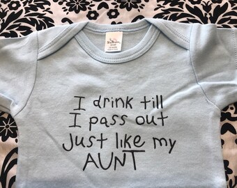 Just Like My Nana I Drink Until I Pass Out Toddler//Kids Short Sleeve T-Shirt