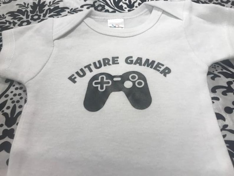 perfect for any gamer Future Gamer funny gaming funny Baby bodysuit white size newborn ready to ship funny gaming outfit for infant