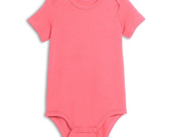 New Blank Infant Baby Bodysuit pink girls one piece / Size and Quantity Choice