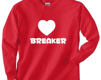 Valentines, Heart Breaker Novelty Toddler Kids Youth T-Shirt, Novelty Toddler Kids T Shirt, Valentines Kids, Valentines Day, 3T last one