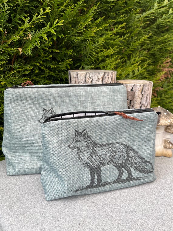 Small fox toiletry bag