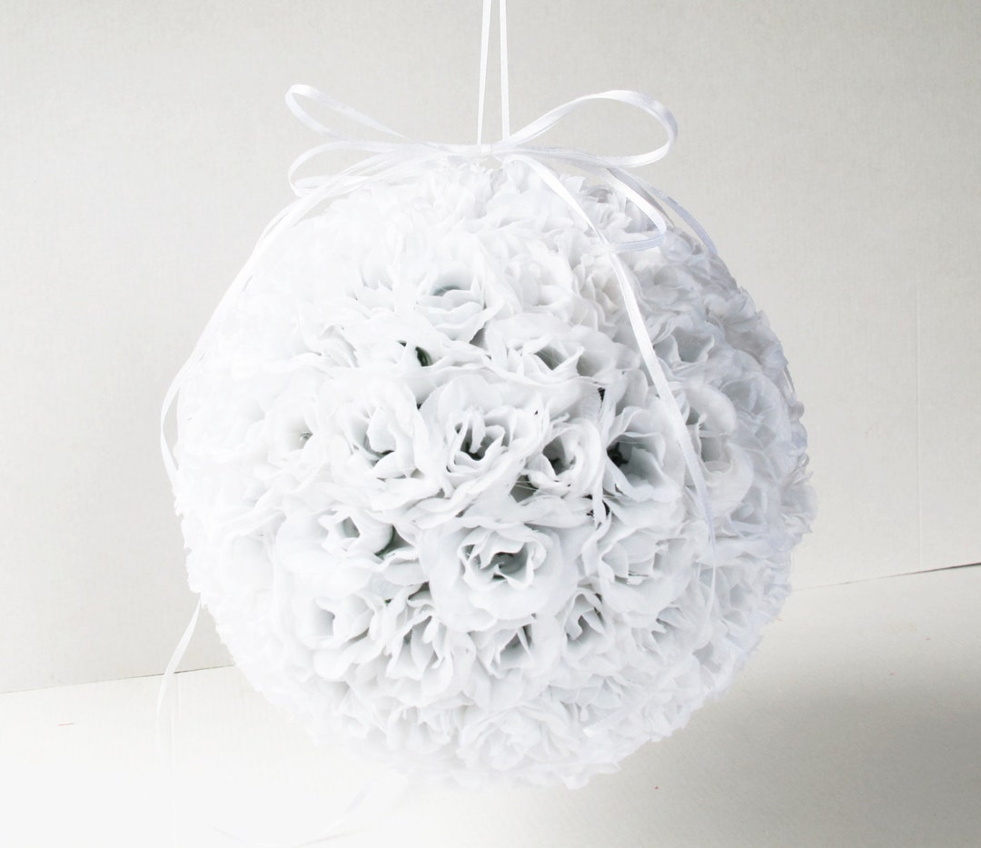 White Roses Ball From 150 Roses Wedding Decoration Spring - Etsy