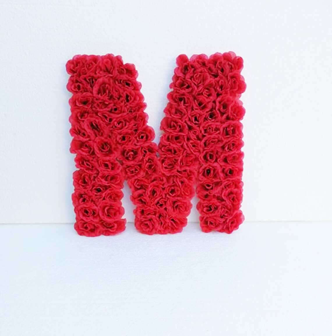 Mini Red Roses Flower Letter Artificial Flowers Nursery Etsy