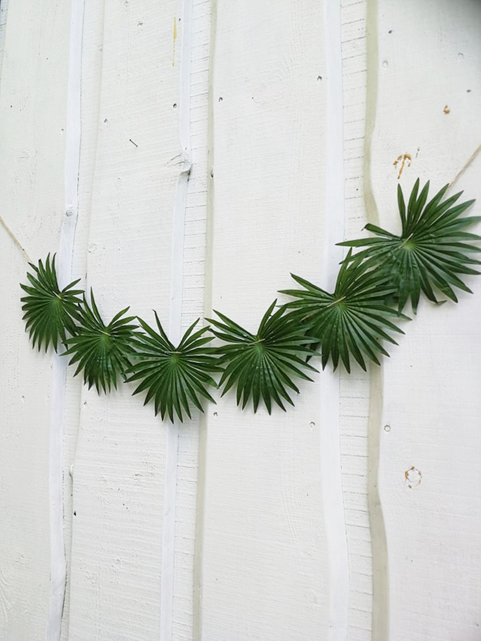 GARLAND Artificial Palm Leaves Garland Tropical Party Decor Etsy