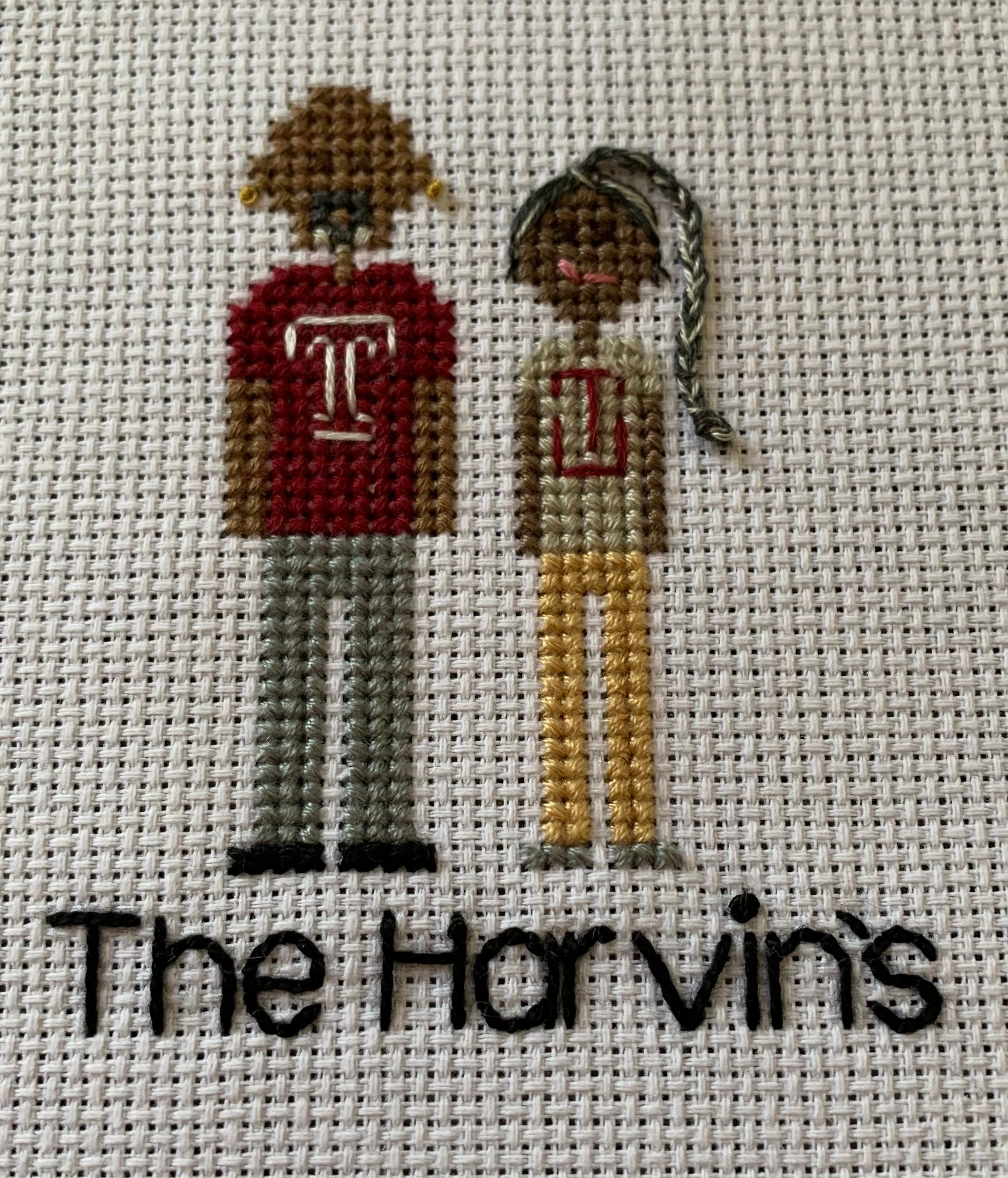 2person Custom Cross Stitch Etsy