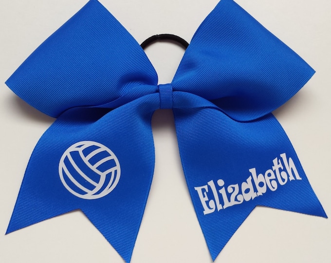 Volleyball Hair Bow Etsy