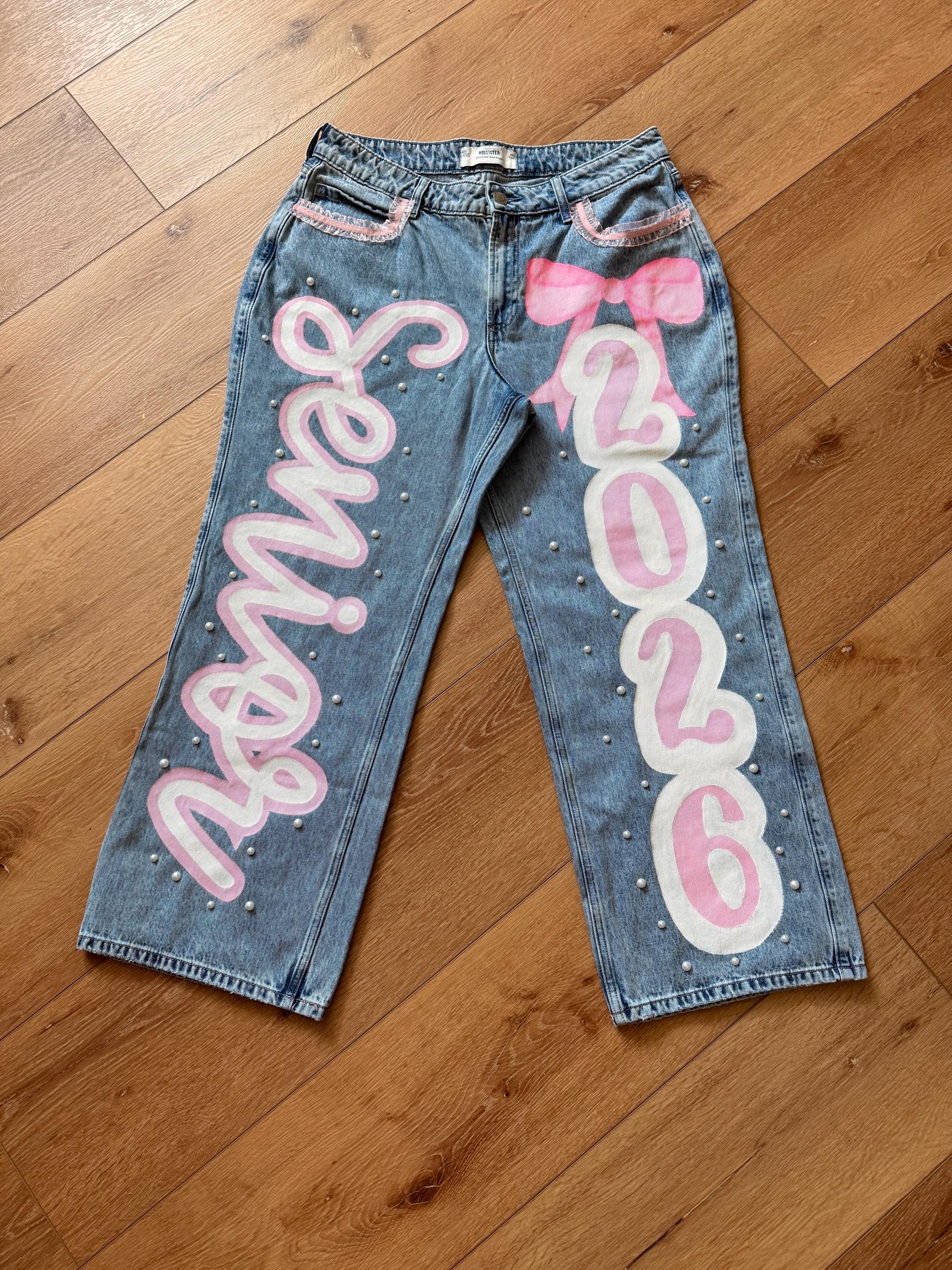 Painted Game Day Jeans
