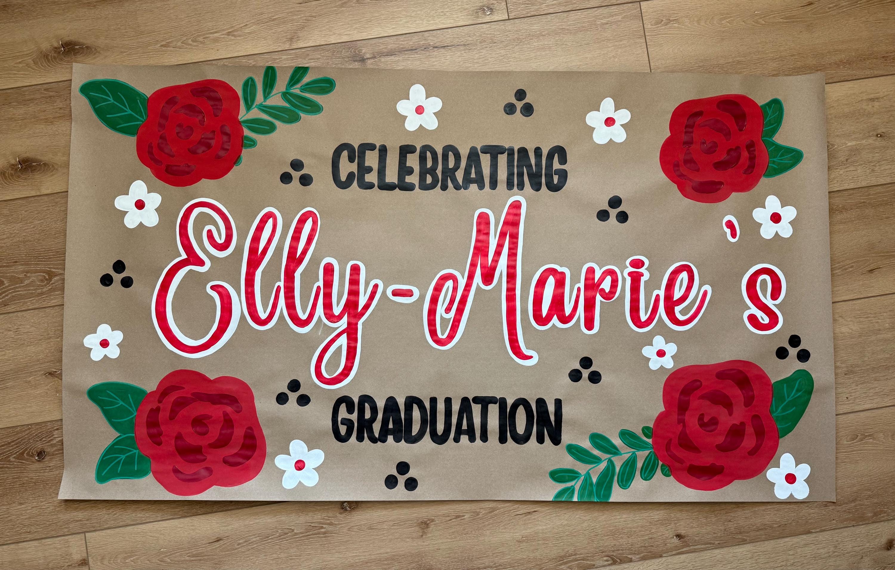 Hand Painted Butcher Paper Banner: Custom Party Decor - Etsy