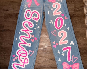 Painted Jeans, Game Day, Senior, College