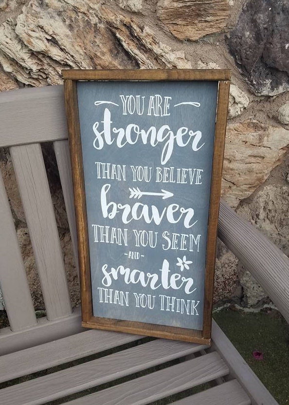 Winnie The Pooh Quote You are Braver You Are Smarter You Etsy