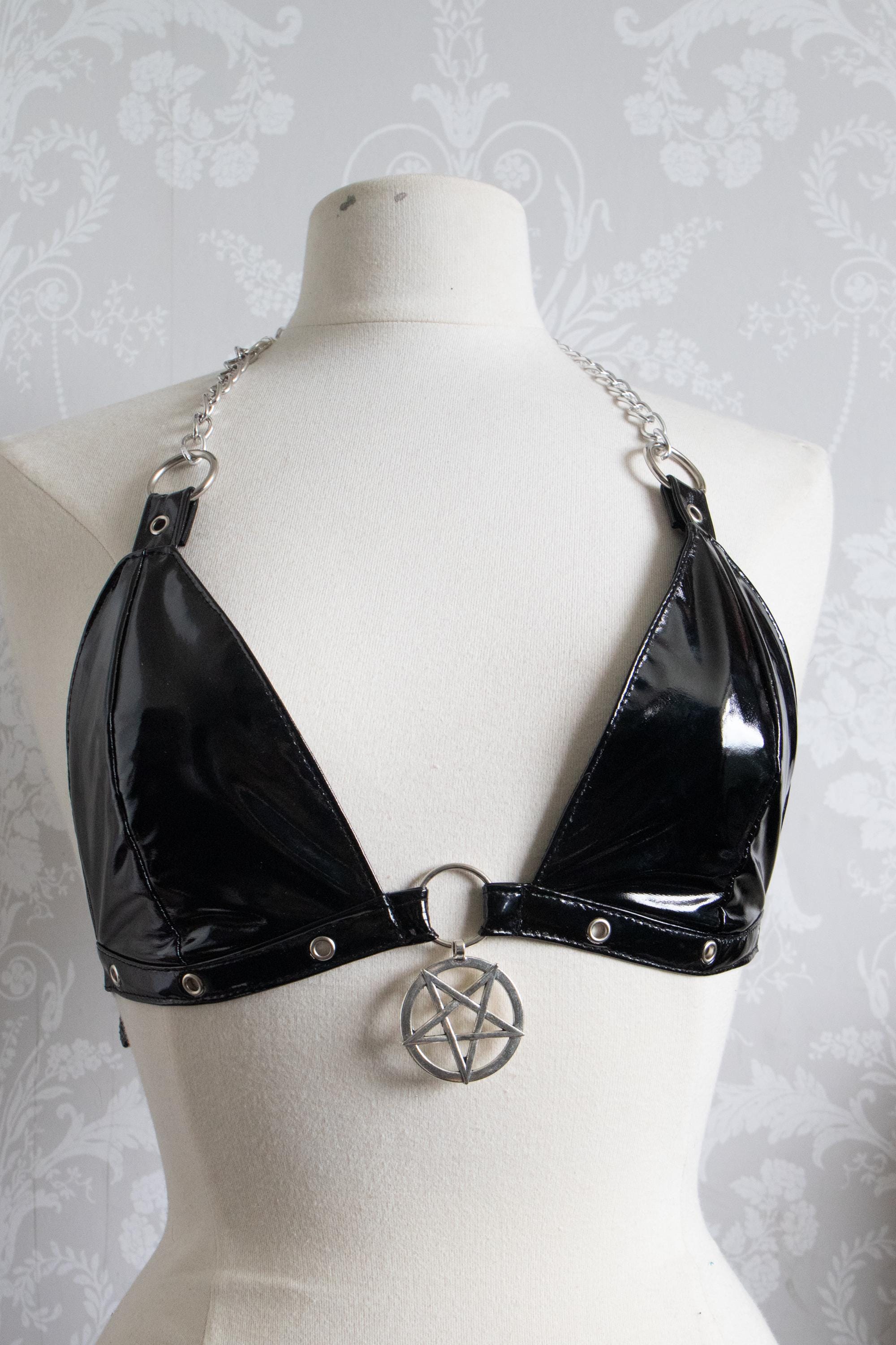 Gothic Sexy Pentagram Harness Bra – R & E TRADING COMPANY