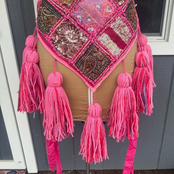 Tassel Belt Pink-2-C