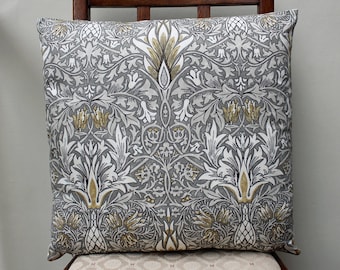 William Morris Snakeshead Cushion Cover 16" x 16" - Morris & Co. Fabric - Design on both sides