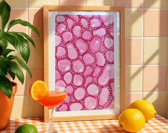 Thyroid Histology Watercolor Digital Print: Medical Office Decor (Digital Download)