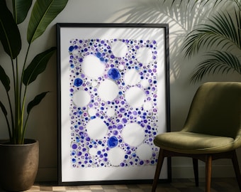 Bone Marrow Histology Watercolor Digital Print: Medical Anatomy Poster (Digital Download)